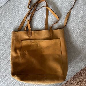 Madewell leather crossbody - yellow